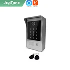 IP-видеодомофон Jeatone TUYA 7 дюймов для дома, дверной звонок с датчиком движения, уличный унитаз с клавиатуройRFIC-картой, камера ночного видения