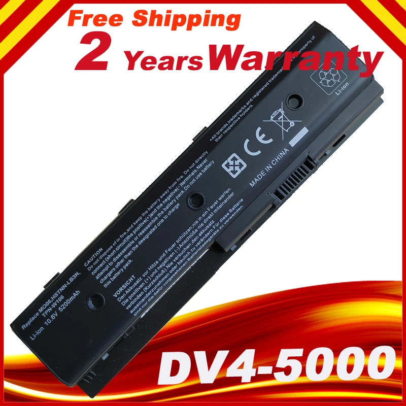 

6cell Laptop Battery MO06 HSTNN-LB3N For HP Pavilion DV4-5000 DV6-7002TX 5006TX DV7-7000 Batteries 671567-421 Free shipping