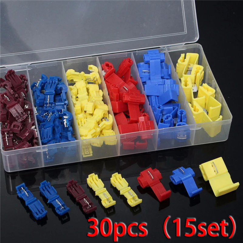 

Ant Clips Connector Attachment Accessories 30Pcs T-Tap Electrical Wire