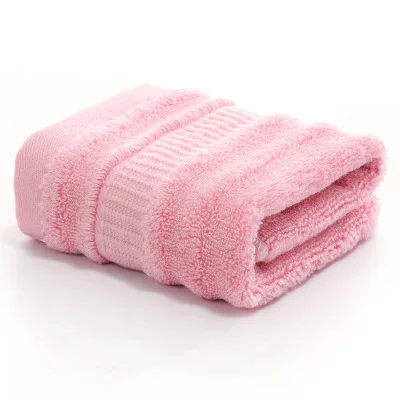 Pink Антибактериальное маленькое полотенце из бамбукового волокна твердое детское после ванны, для лица и рук Полотенца для ванной Absobent детские бамбуковые мочалки не выцветают - Цвет: Pink