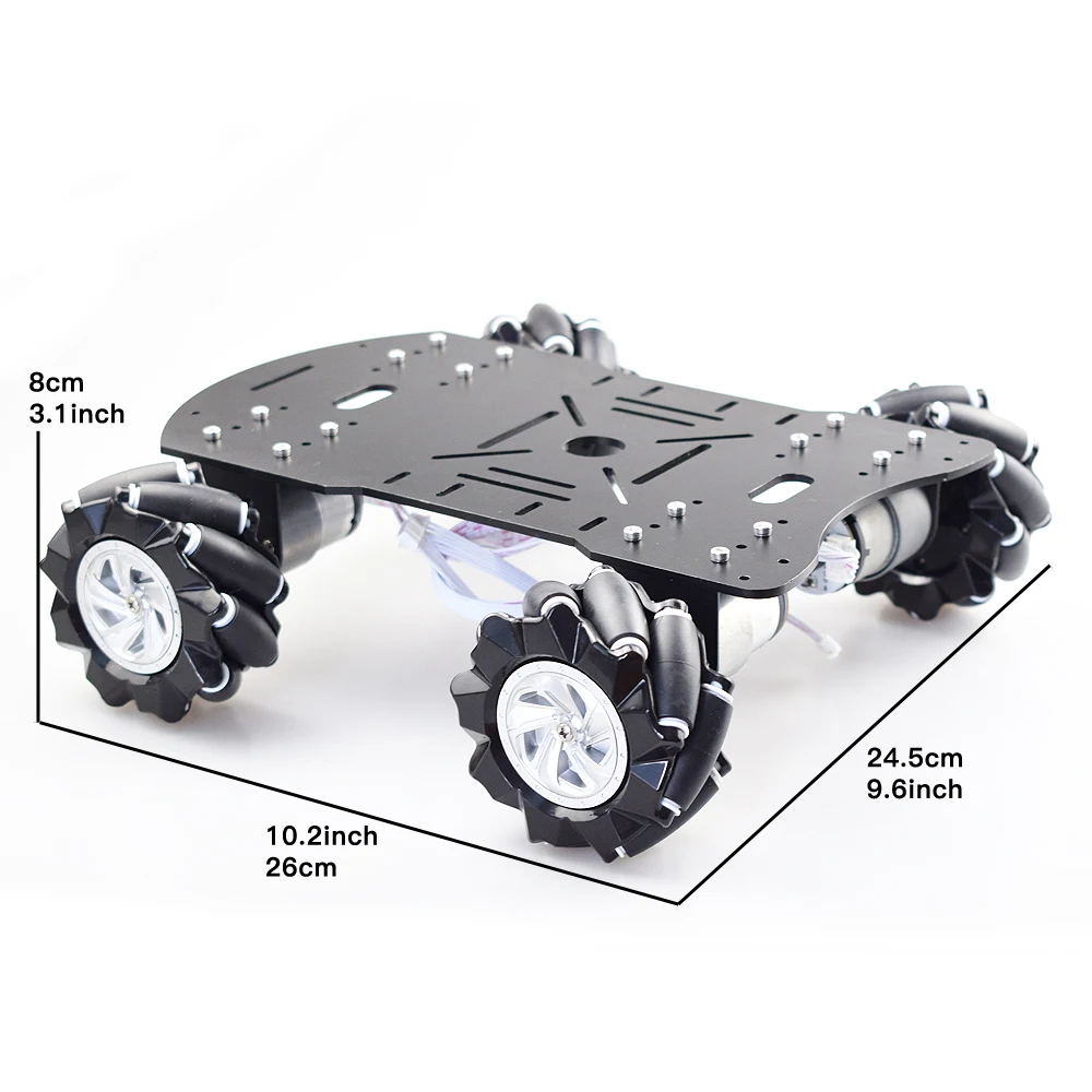 Moebius 4WD 80 мм Mecanum колеса робот шасси автомобиля комплект с DC 12 В кодер Двигатель Для Arduino Raspberry Pi DIY проект ствол игрушка