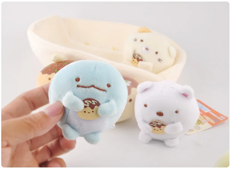 1 комплект Kawaii Japanese Sumikko guurashi био плюшевый брелок подвеска мягкий мультяшный