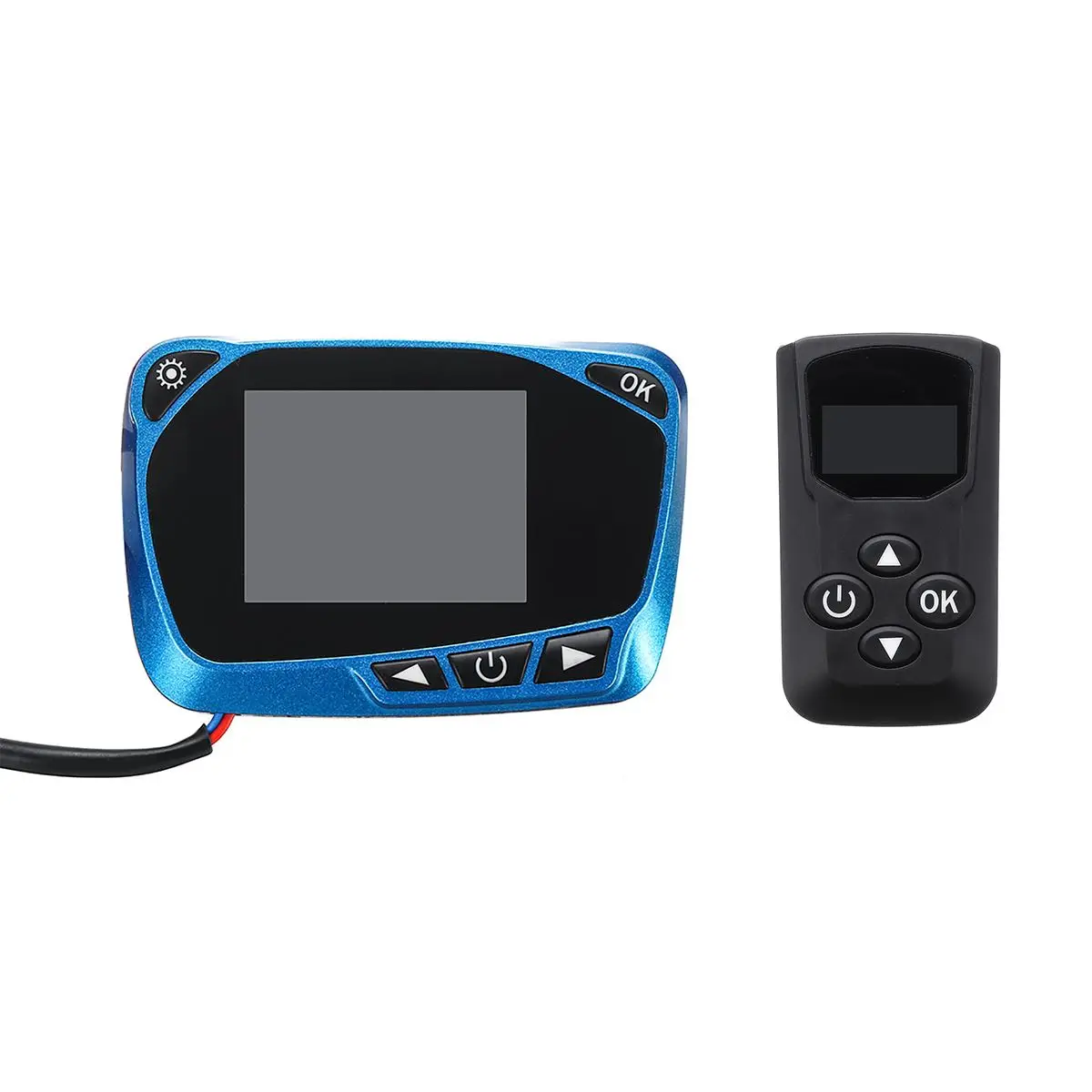 Blue LCD Black Remot Для 5kw/8kw автомобильного обогревателя 12/24V воздушный дизельный Обогреватель стояночный отопитель ЖК-дисплей термостат Дисплей выключатель и пульт дистанционного управления автомобильные аксессуары - Название цвета: Blue LCD Black Remot
