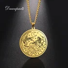 Dawapara, подвеска богини луны, талисман греческой мифологии, винтажное ожерелье, ювелирные изделия из нержавеющей стали