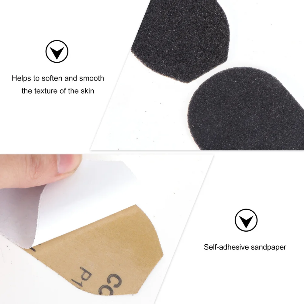 

60Pcs Foot Care Sanding Tools Foot Care Self-Adhesive Sandpaper Callus Cuticle Remover Pedicure Accessories