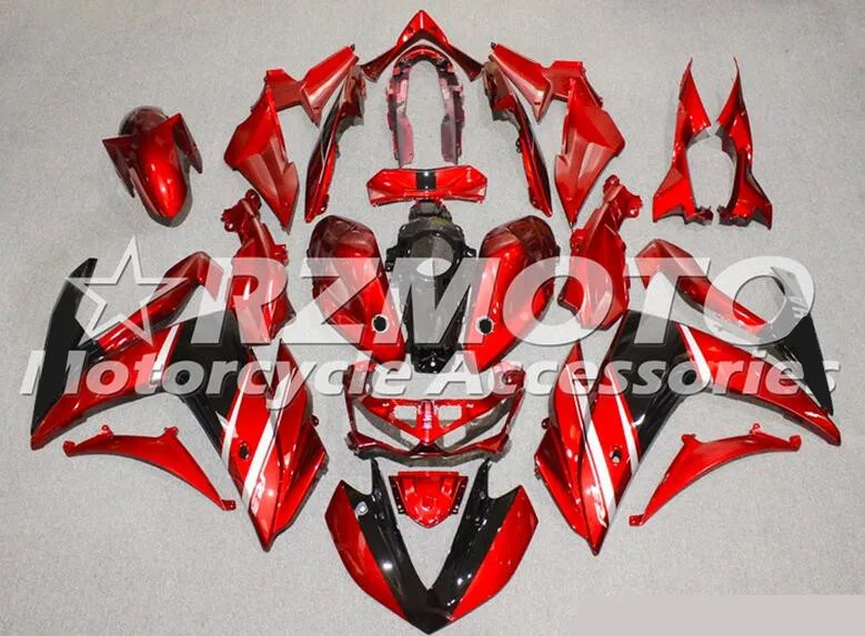 

4Gifts 2014 2015 2016 YZF R3 R25 ABS Injection Fairing Kit For Yamaha YZFR3 YZFR25 Complete Fairings Body Kit Cowling Red Black