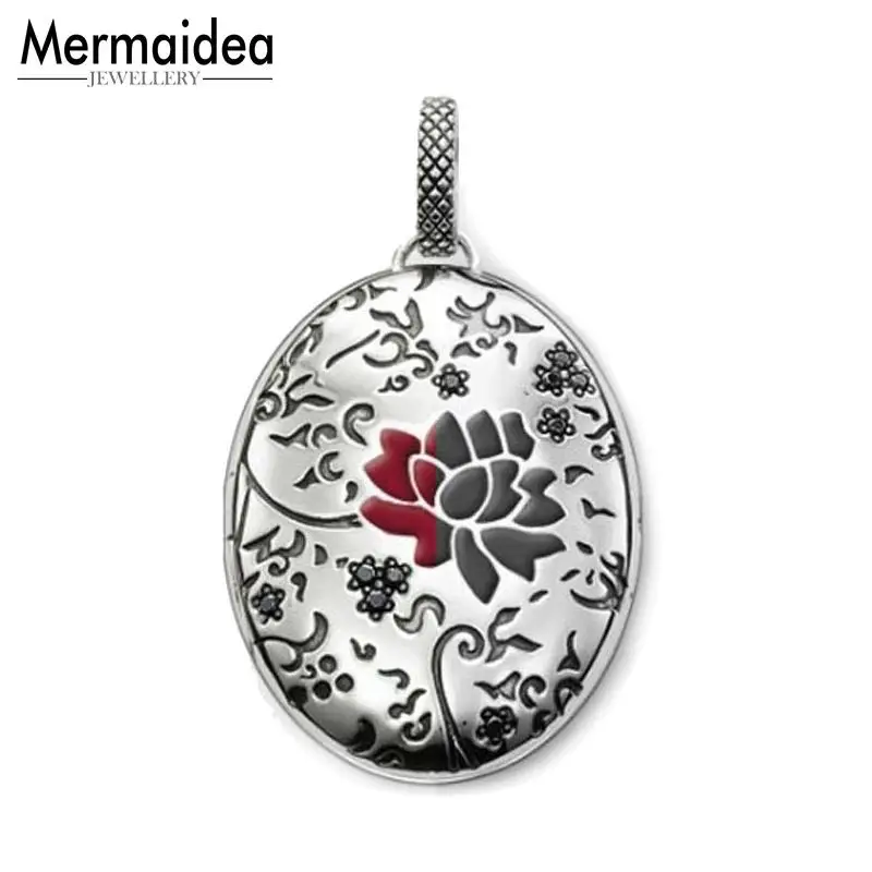 Женская подвеска овальная красная зеленая Модная бижутерия с покрытием из