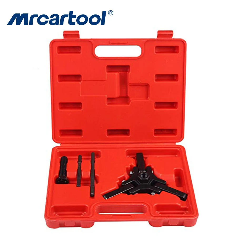 MR CARTOOL Professional Harmonic Balancer Tool Crankshaft Pulley Puller Kit Harmonic Balancer Puller Car Repair Tool