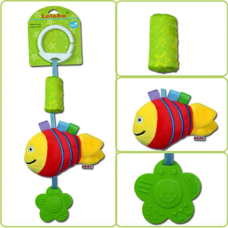 Baby Rattle Toys Stroller Lathe Car Seat Cot Hanging Animal Plush Toy Toddler Play Travel Newborn Infant Early Educational Games | Игрушки и