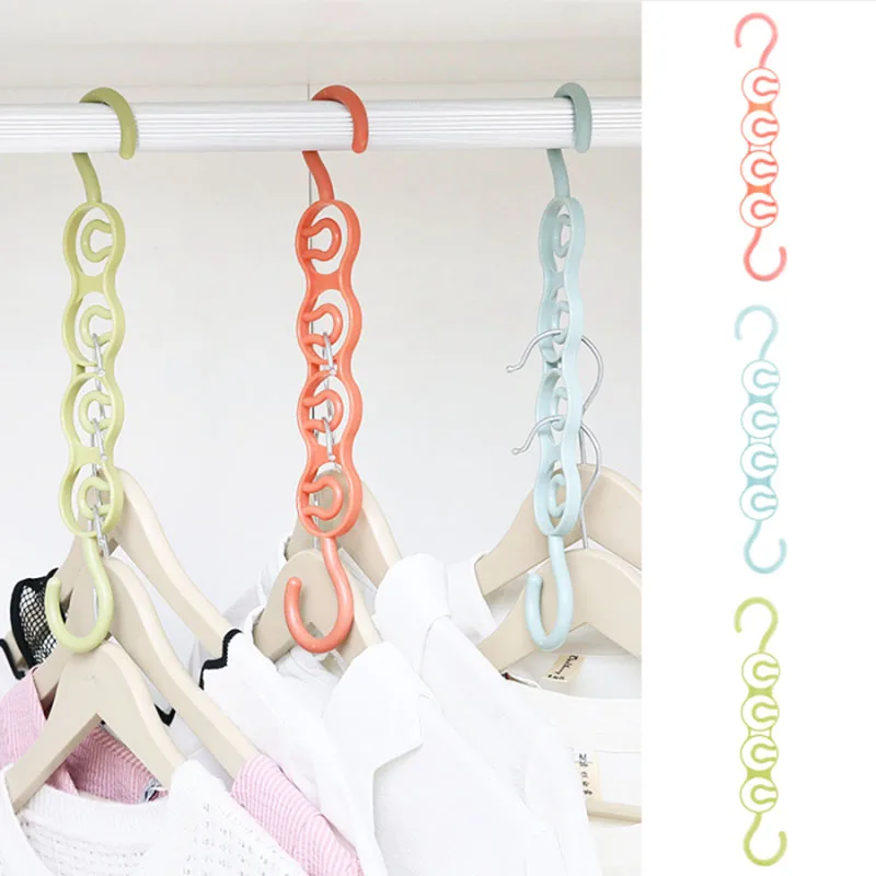 

Four-hole Hanger Storage Hook Household Multifunctional Hook Space-saving Clothes Hanger Key Hook Wardrobe Storage Tool