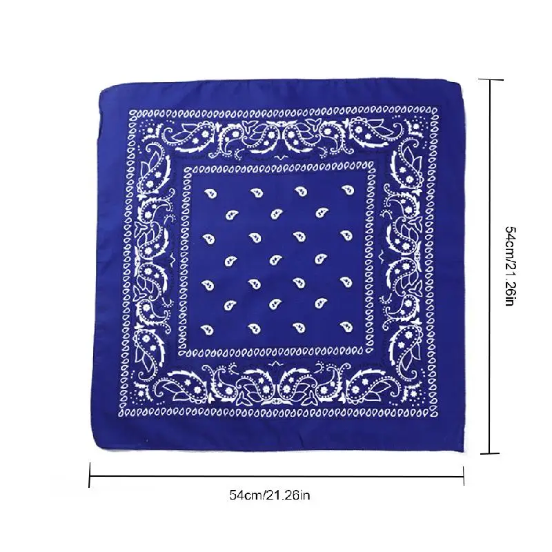 

1PC 21Color High Quality Headtie Square Scarf Unisex Bandana Hip Hop Black Paisley Headwear Hair Band Scarf Neck Wrist Wrap Band