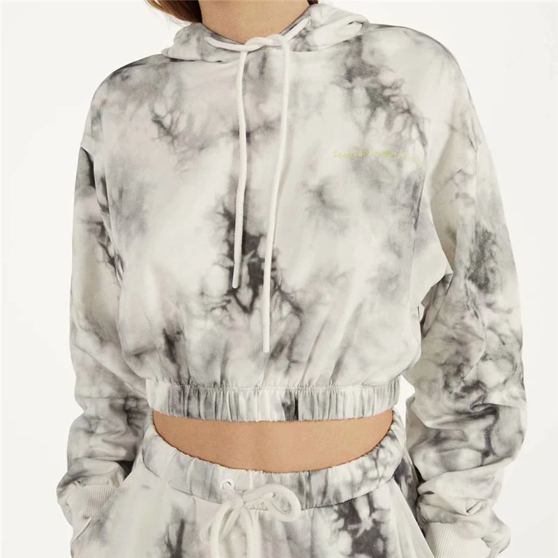 Черные и белые женские элегантные толстовки с принтом 2020 модные стильные