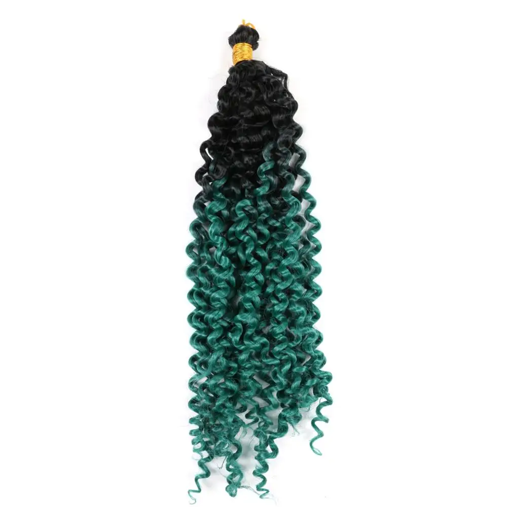 

14 Inch Crochet Braiding Hair Synthetic Marlybob Deep Wave Bohemian Crochet Twist Hair Extensions For Black Women