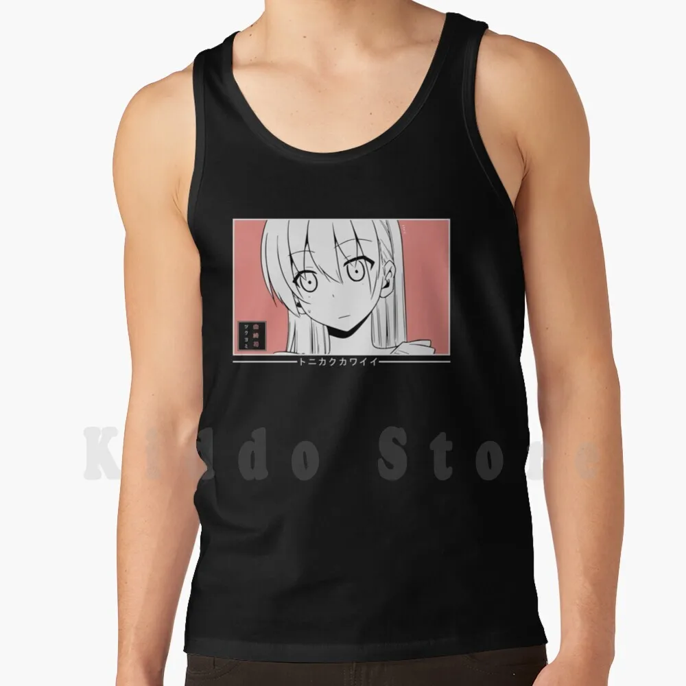 Tonikaku Kawaii-Tsukasa Yuzaki майки жилет 100% хлопок аниме манга Kawaii Waifu лучшая девушка девушки