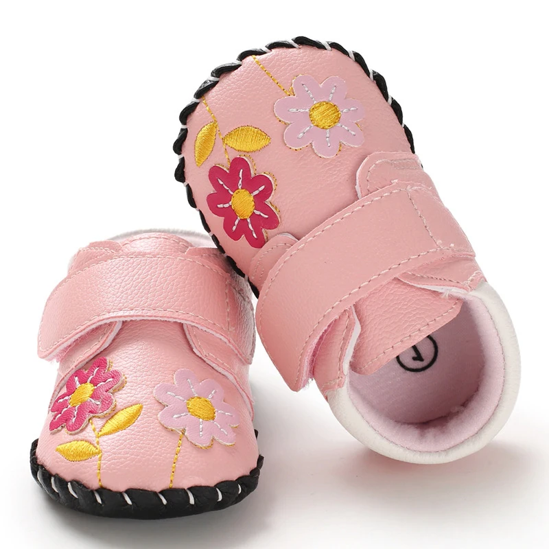 Детская обувь с мягкой подошвой для малышей кроссовки из искусственной кожи