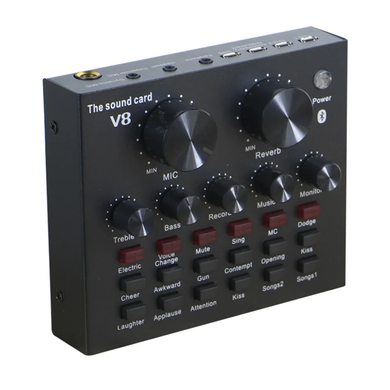 KTV в прямом эфире мини аудио смеситель звуковая карта консоли микрофон Микрофон