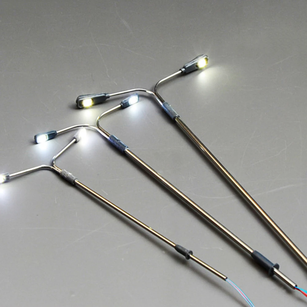 

10Pcs/Set Mini LED Street Lamp Model Rilway Train Scenery Landscape Ornaments
