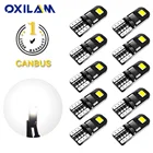 Светодиодсветодиодный лампы OXILAM 10x T10 W5W Canbus 194 168 для салона автомобиля VW Passat B6 B8 B5 B7 Golf 4 6 MK7 MK6 MK3 T5 T6, светодиодный льные светодиодные лампы 12 В