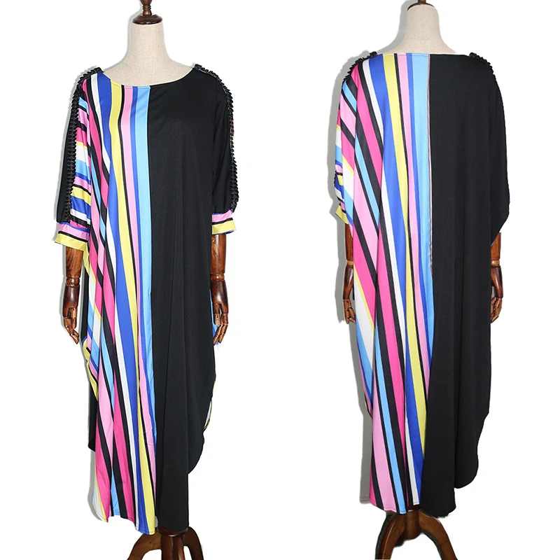 Женское длинное платье H & D с принтом в африканском стиле для лета модель 2020|african