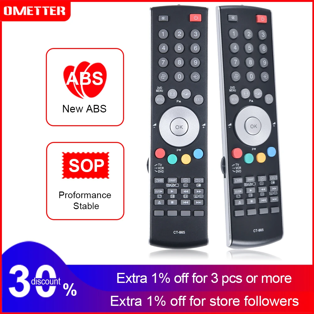 

For Toshiba TV Remote Control CT-865 CT865 20WL56B 23WL56B 32-WL66Z 37-WL66Z