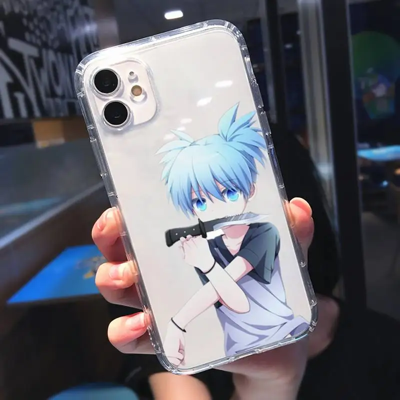 

Assassination Classroom Phone Case Transparent for iPhone 11 12 mini pro XS MAX 8 7 6 6S Plus X 5S SE 2020 XR