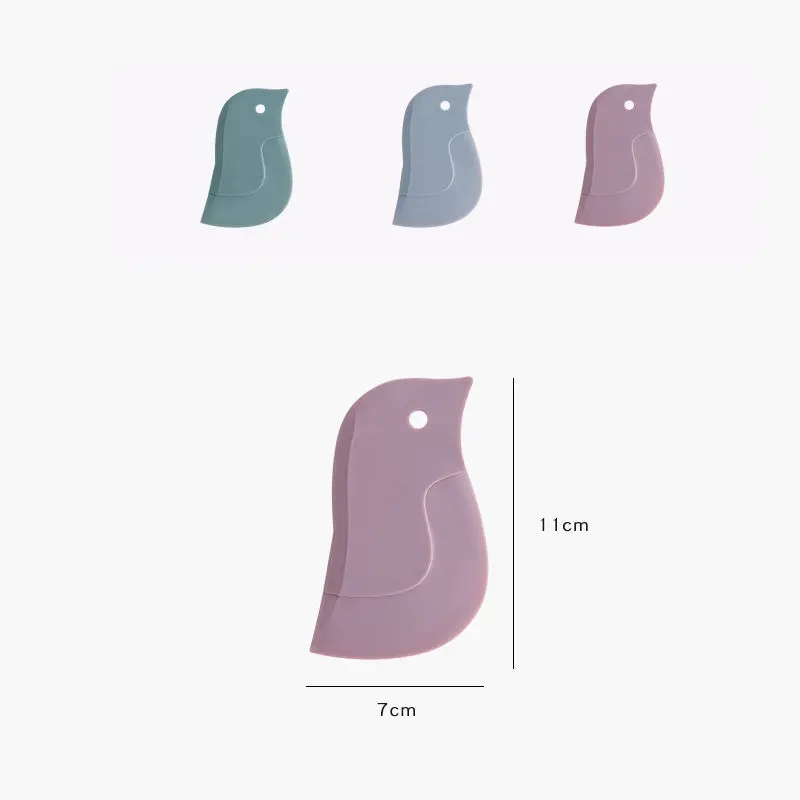 1pc Cute Cartoon Soft Scraper Kitchen Baking Tool Multi-function Oil Plate Scraping Cleaning U3 | Дом и сад