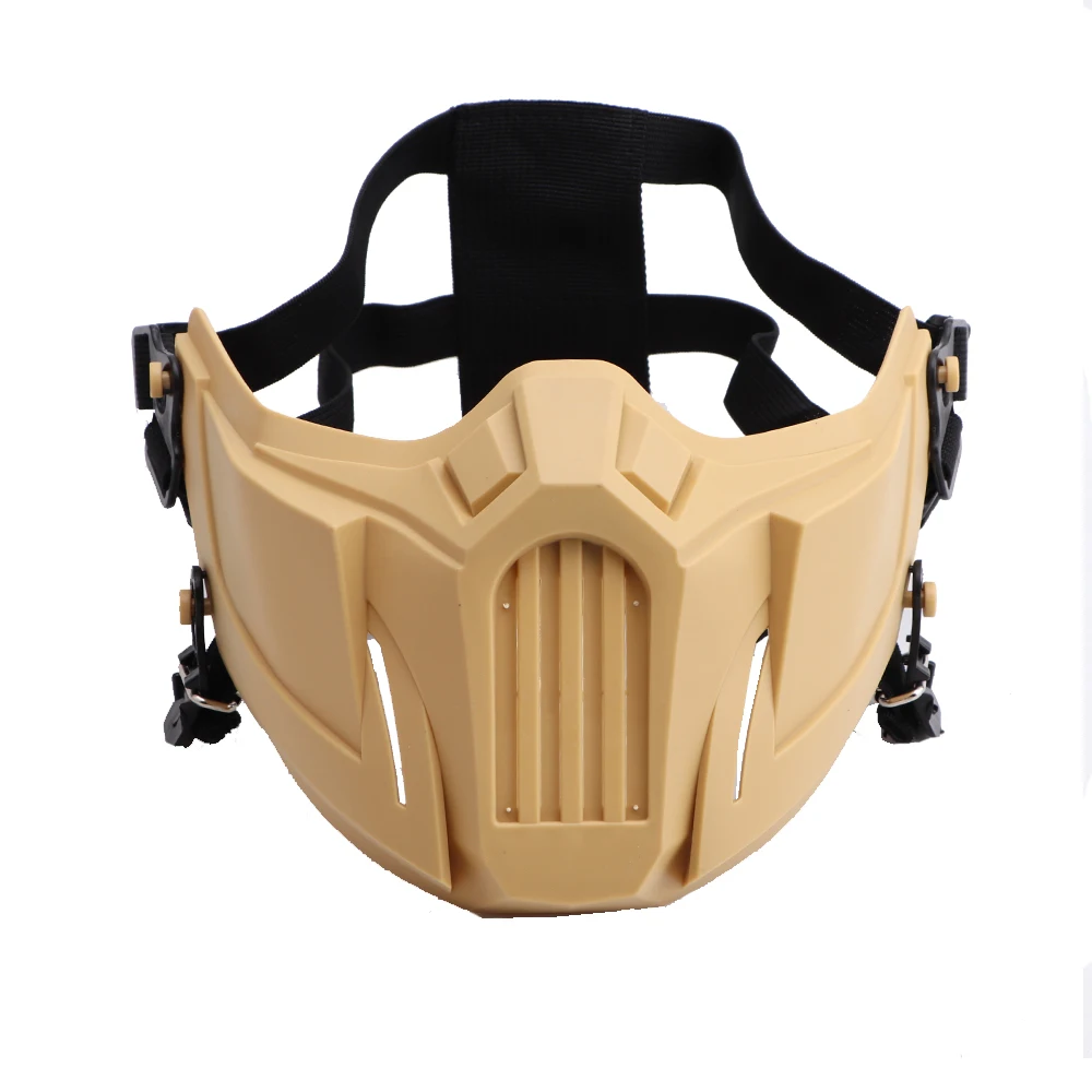 

Новая тактическая маска на половину лица, легкая Съемная дышащая ударопрочная баночка с шлемом для игр на открытом воздухе