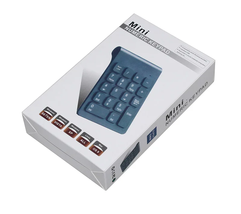 

2.4G Wireless Ultra Slim Numeric Keypad 18 Keys With Mini USB Receiver Auto Sleep Mode New Pro Numeric Keyboard For PC Desktop