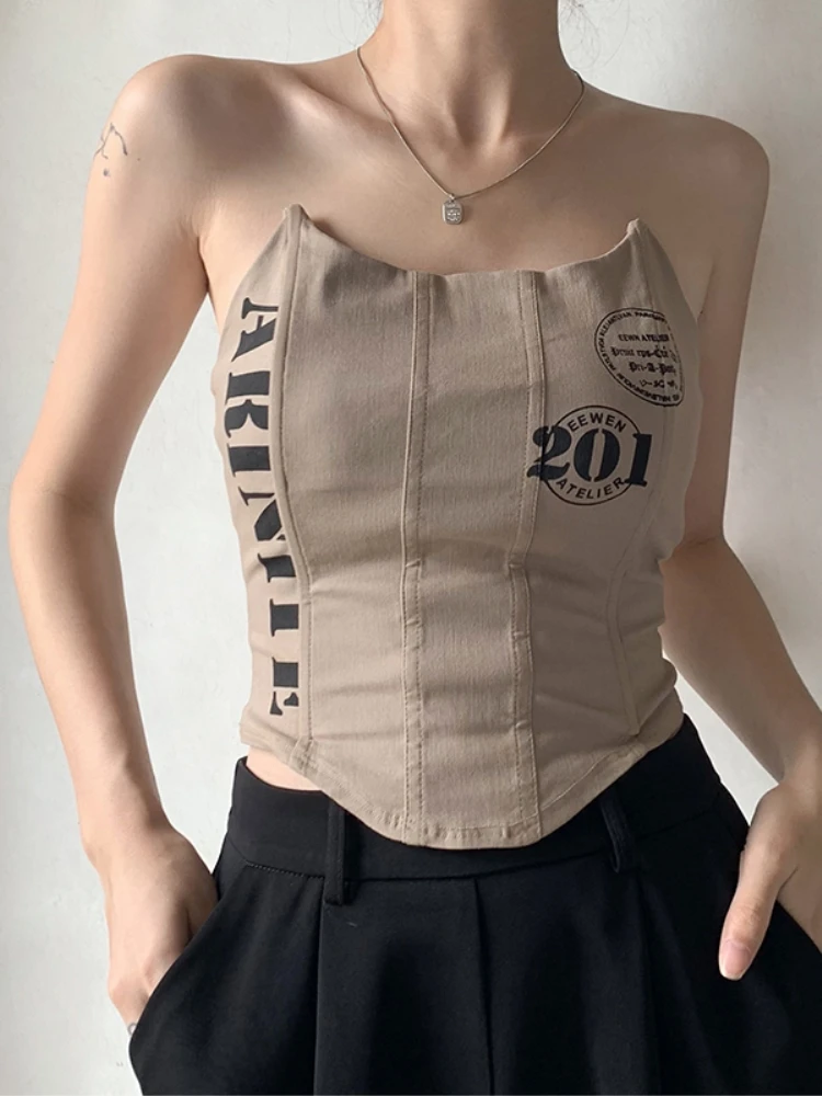 

summer 2021 women solid color crop top tube tops strapless top