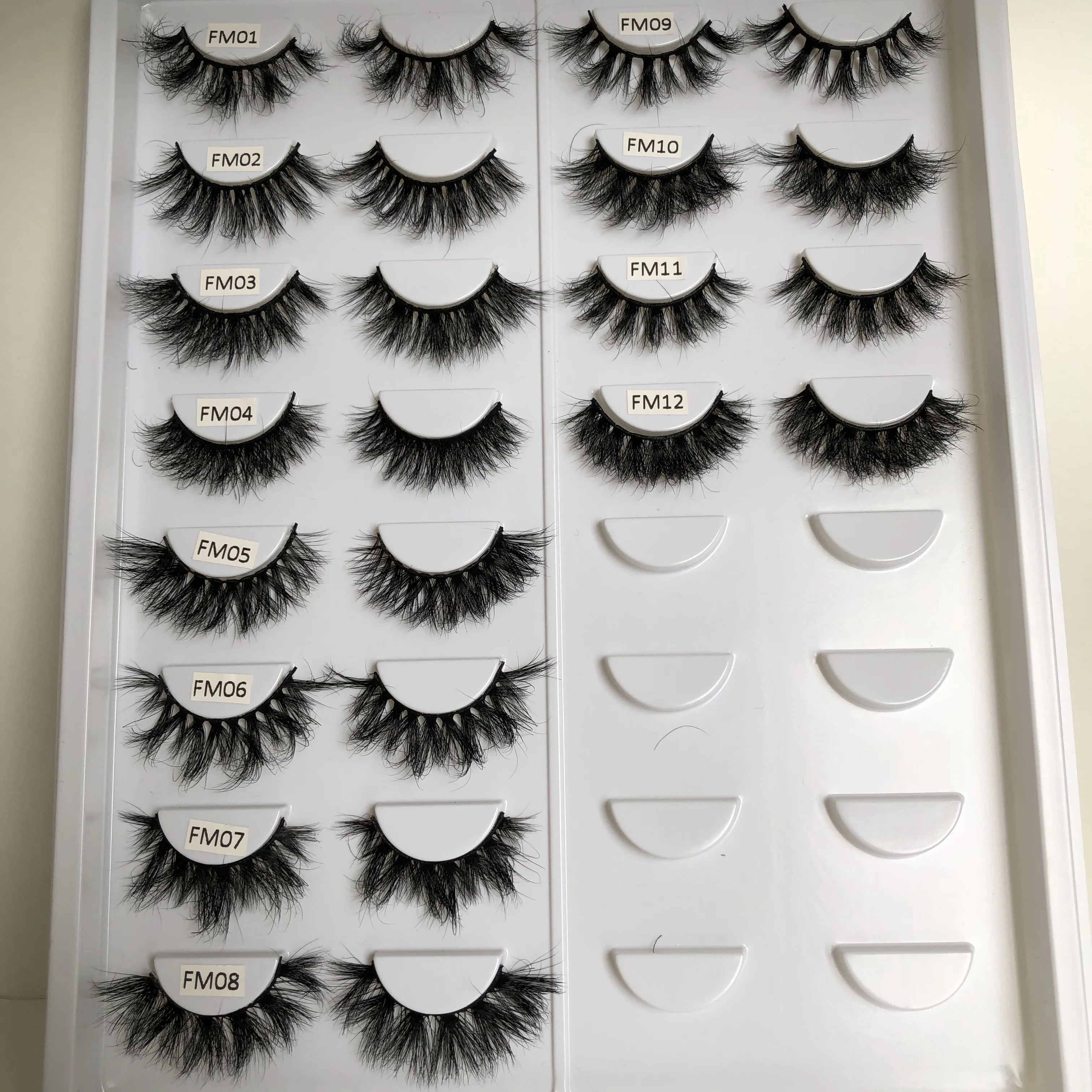 Ресницы из натурального меха норки Buzzme 3D пушистые накладные ресницы 15-18 мм