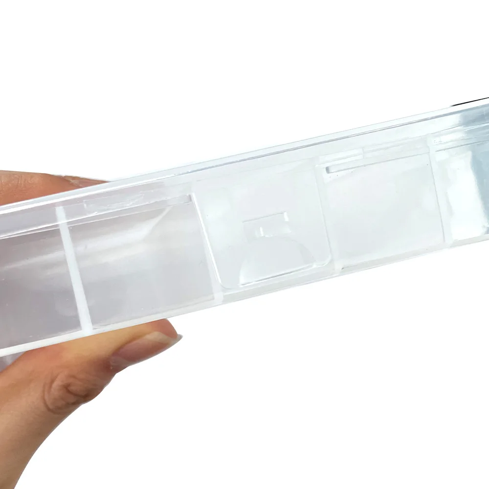 

5 Compartment Fishing Box 12cm*9.7cm*2.5cm Fishing Accessories Lures Hooks Storage Box Transparent Fishing Tackle Organizer Box