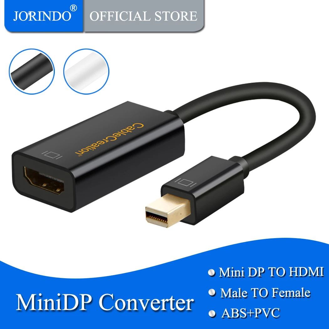 4K Mini Display Port to HDMI Adapter JORINDO DP (Порт Thunderbolt совместимый) к AV HDTV Male Female Adapter| |