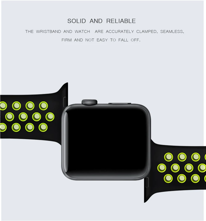 Силиконовые полосы спортивный ремешок для Apple Watch Series 5 4 серия Nike 40 мм 44 мм черный розовый браслет 38 мм 42 мм для Iwatch Series 3