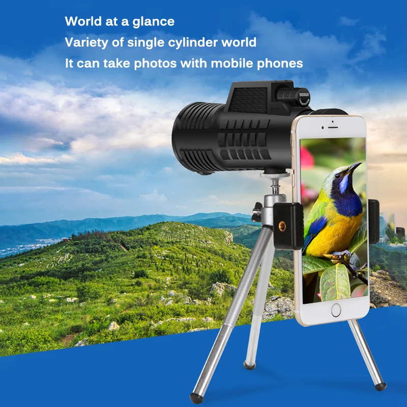 Телескоп ночного видения оптический монокуляр мощный HD объектив телескоп