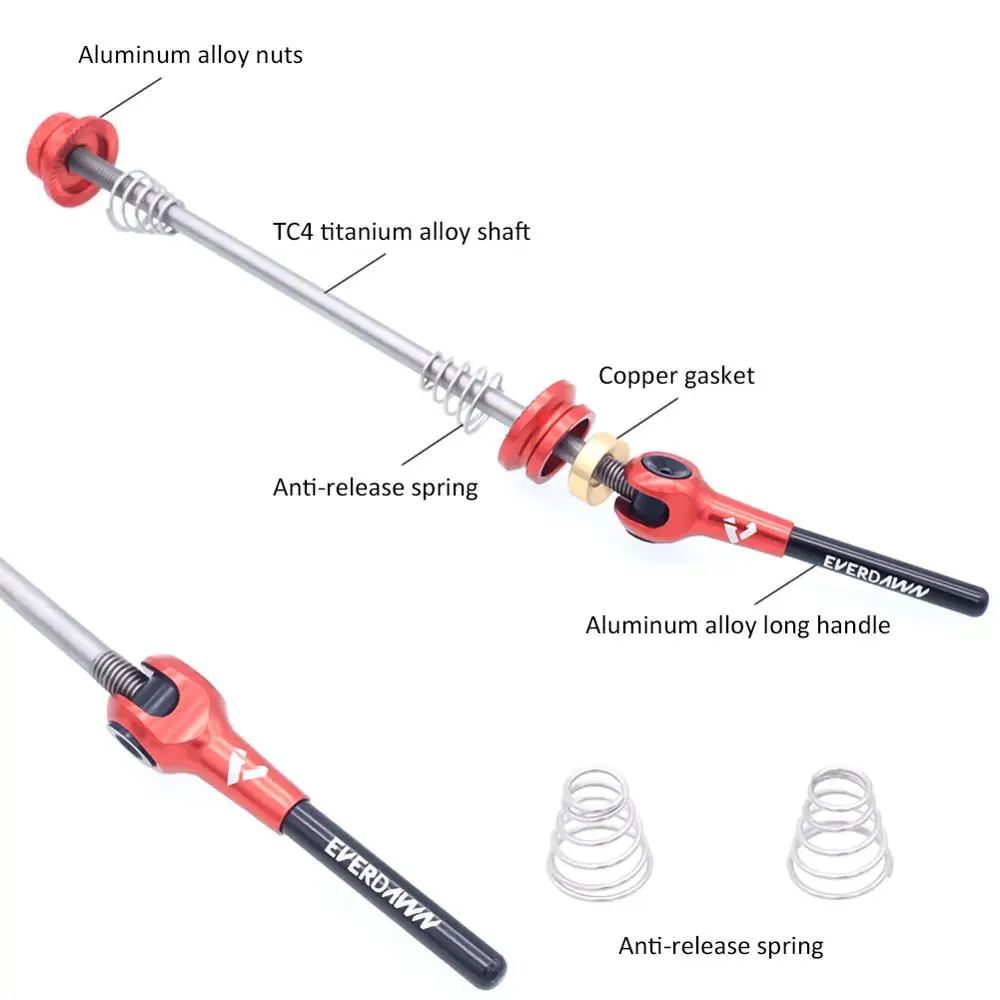 

Bicycle Quick Release Skewer Lever 100/135mm Wheel Hub Lightweight Skewers For MTB Road Bike Front&Rear Bolt Lever Axle Tools