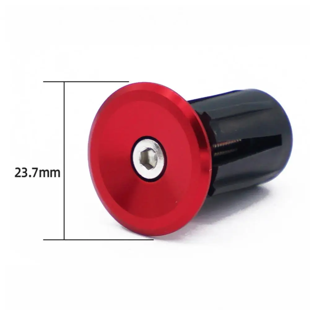

2Pcs Bicycle Grip Handlebar End Cap Aluminum Alloy Lightweight Rust-Proof Wear-resistant Handle Bar End Plugs for Road Bike