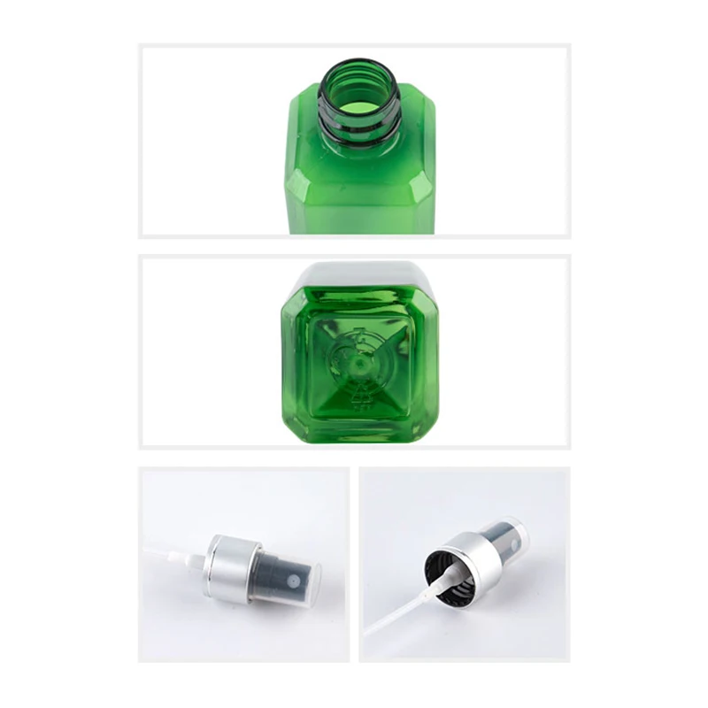 Пустые черные квадратные бутылки с тонким распылителем 100 мл X 50 контейнер для