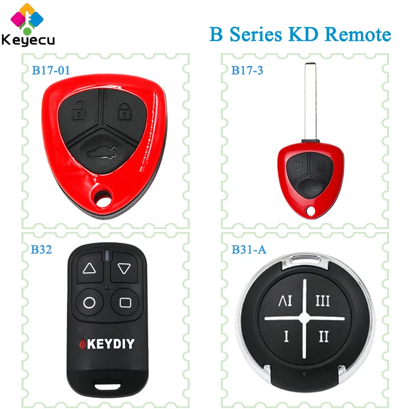 KEYECU B17 01 3 B32 B31 A 3/ 4 кнопки KEYDIY KD универсальный пульт дистанционного ключа для X2 KD900 +