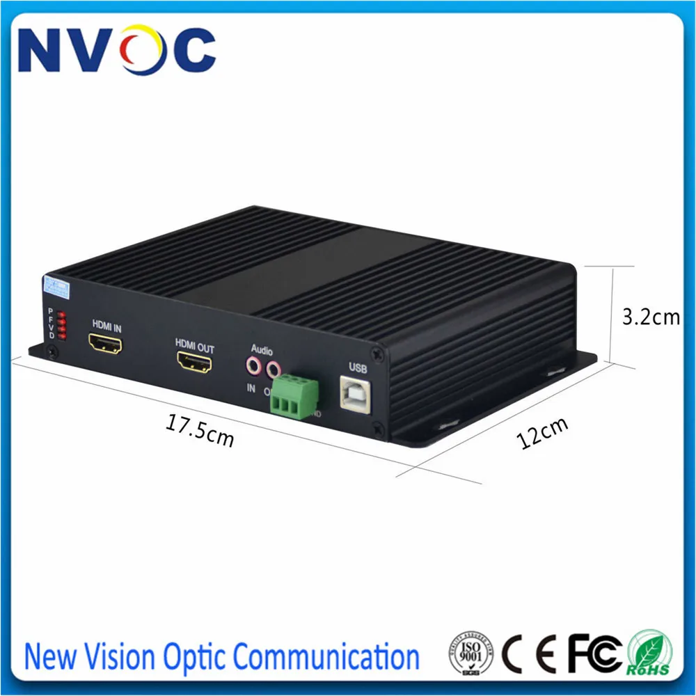 HDMI KVM оптоволоконный преобразователь USB мышь и клавиатура аудио удлинитель SM SX 3G 20