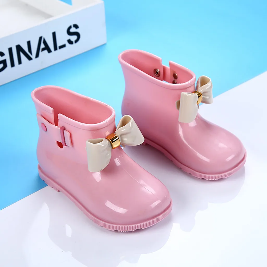 Водонепроницаемые детские резиновые сапоги Прозрачная мягкая обувь для