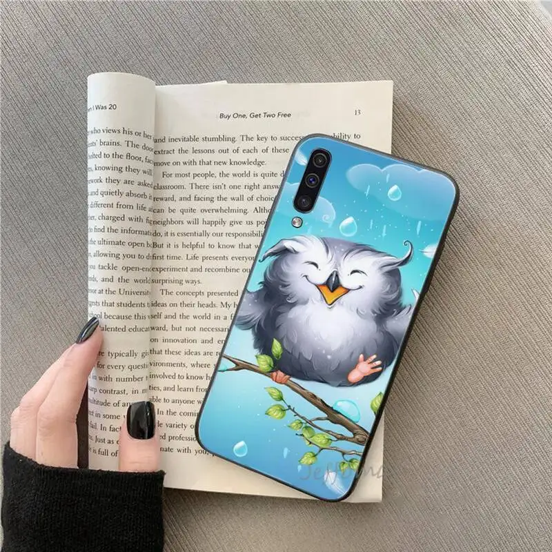 

Cute Owl Lover Cartoon Phone Cases For Samsung galaxy S note 7 8 9 10 20 fe edge A 6 10 20 30 50 51 70 lite plus Soft Silicone