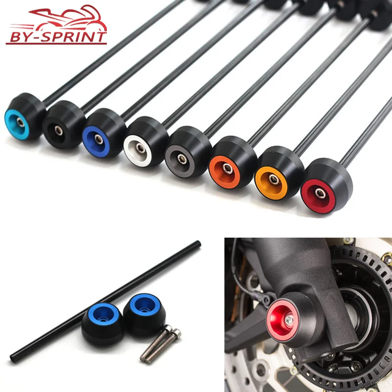 

For DUCATI SCRMBLER scrmbler 2017-2019 Motorcycle CNC Aluminum Front & Rear Axle Fork Wheel Protector Crash Sliders Cap Pad