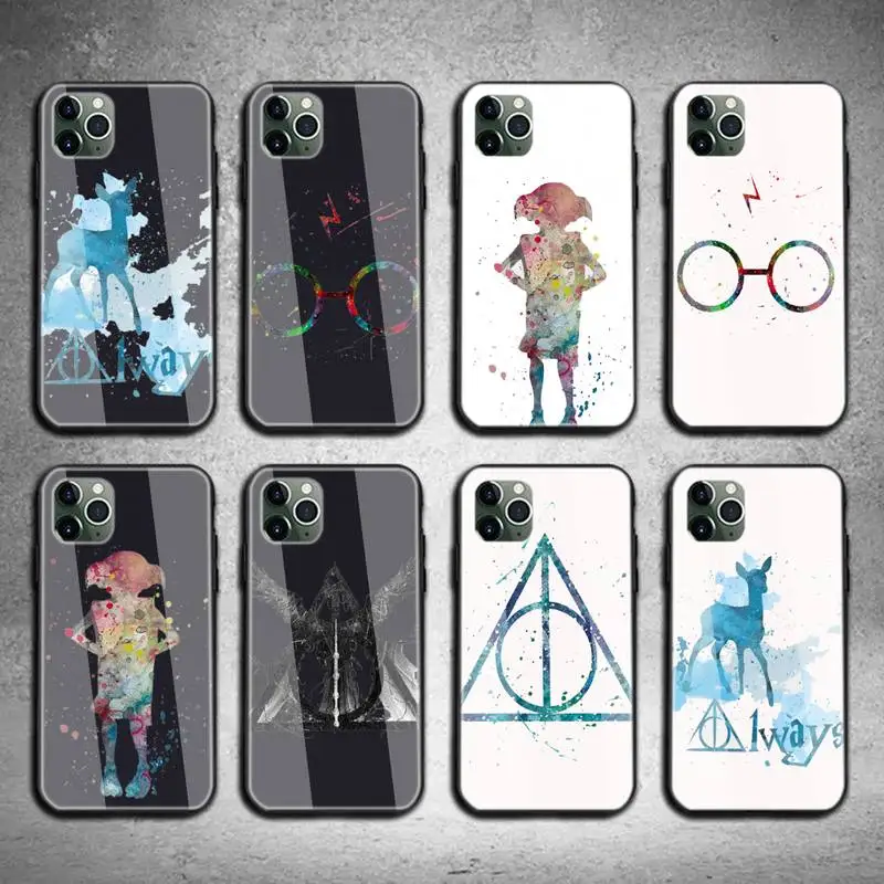 

Fashion Magic Porter Phone Case Tempered Glass For Iphone6plus 6S 7 7plus 8 X XS XSmax XR 11 12 Pro Max 12mini