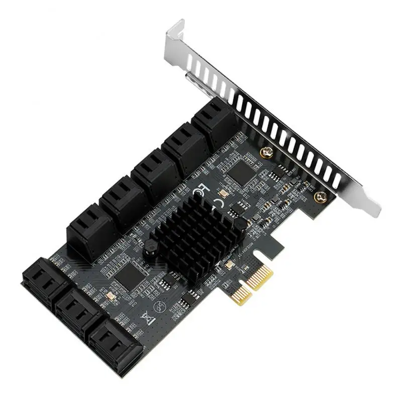 Карта расширения для контроллера SATA PCIE 16 портов 6 ГБ 3 0 PCIe | Компьютеры и офис