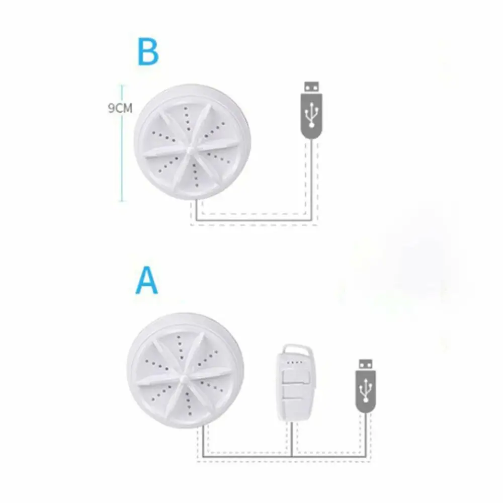New Ultrasonic Mini Washing Machine Portable Automatic Turbo Personal Rotating Washer Convenient Travel Home Business USB | Дом и сад