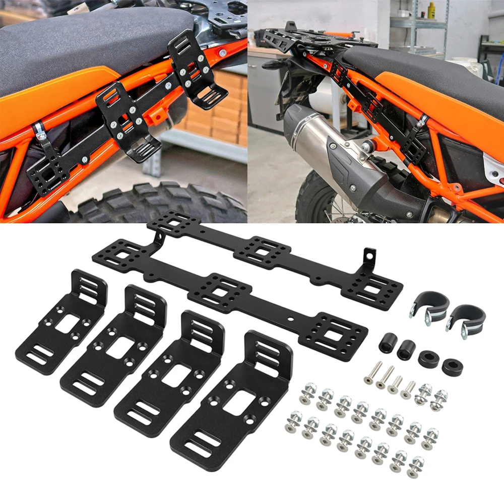 

Motorcycle Luggage Rack Side Carrier Bracket For KTM 790 Adventure 890 Adventure ADV 2019-2022 2020 2021 CNC Aluminum Alloy