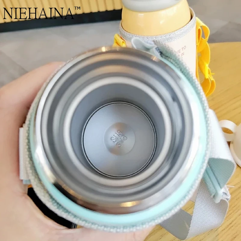 Продажа Детские Мультяшные питьевые бутылки, двухслойный термос из нержавеющей стали, Детские Изолированные чашки, портативные домашние Sc