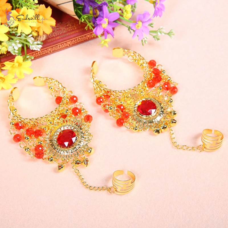 Аксессуары для танца живота Одежда танцев болливудское украшение танцевальные