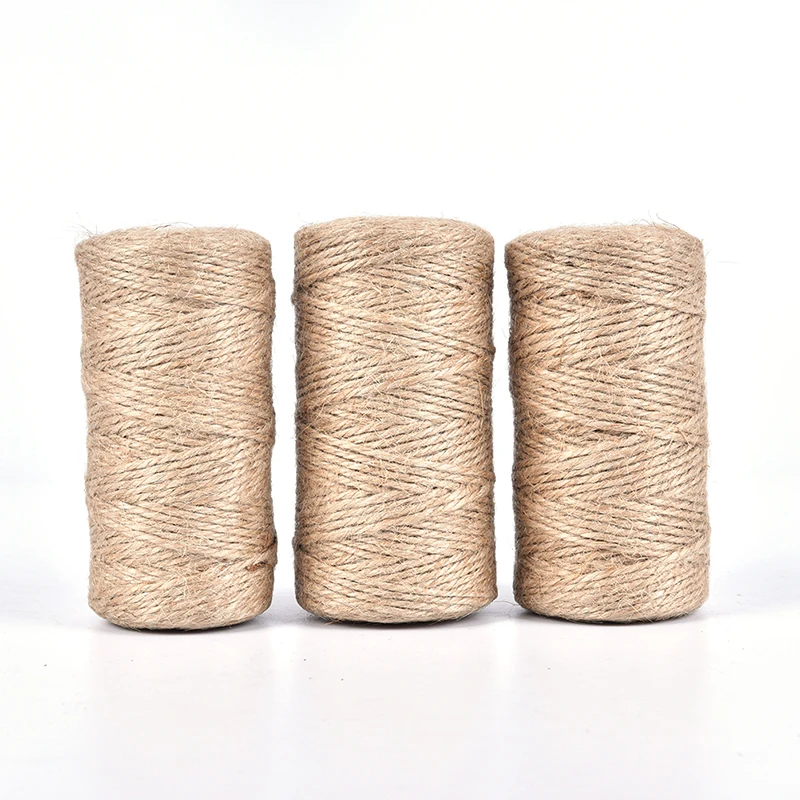 100 м натуральный джутовый шпагат веревка для вечеринки Свадебные украшения