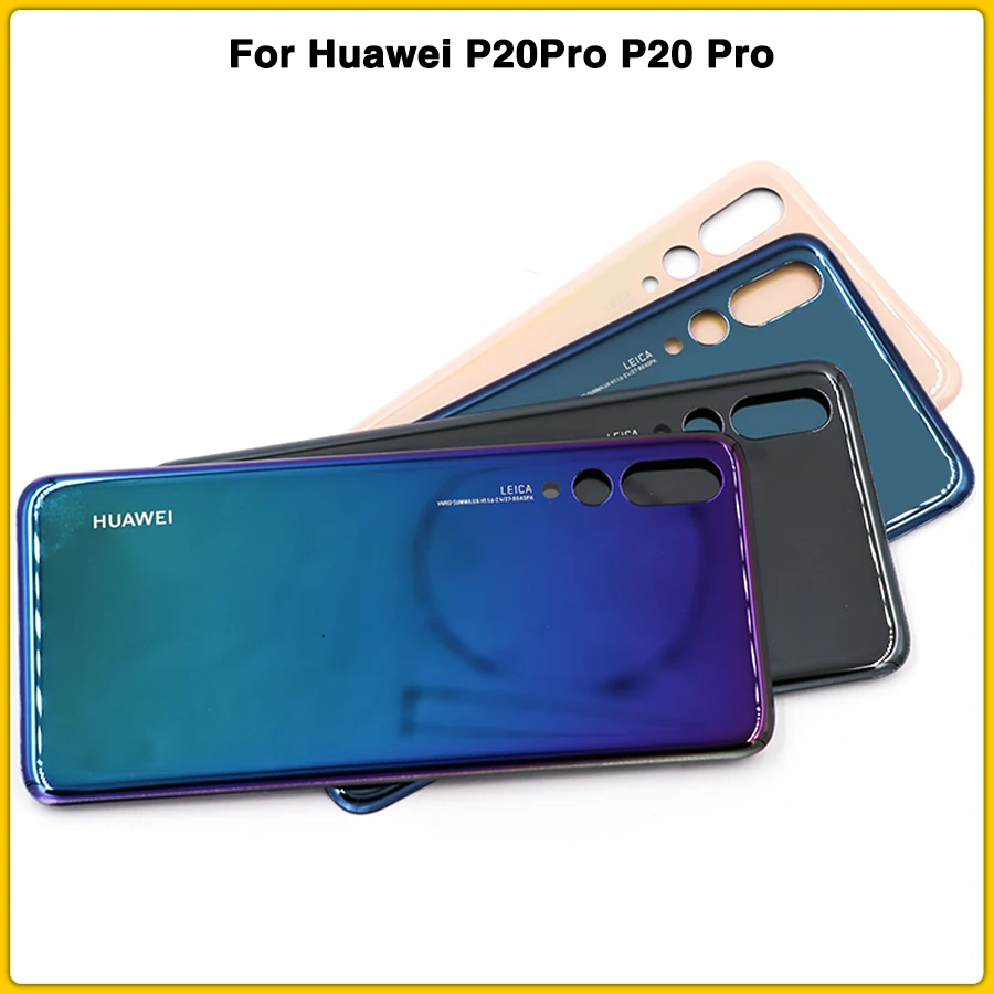 Чехол для задней панели P20 Pro для huawei P20Pro P20 Pro, задняя крышка для батареи, запасная стеклянная крышка для задней панели